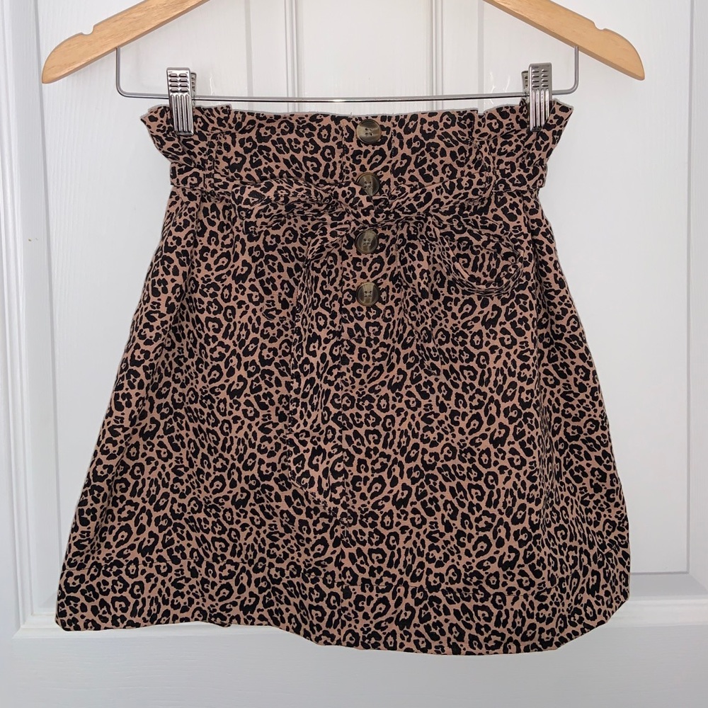 Cheetah print skirt